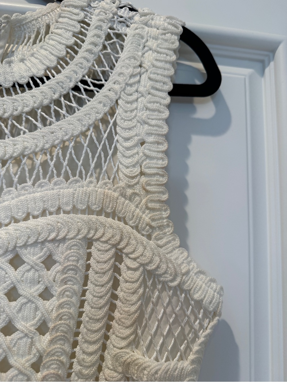 Jonathon Simkhai Coen White Crochet Mini Dress - Picture 6 of 10